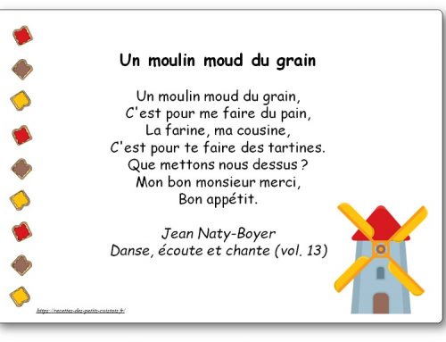 « Un moulin moud du grain », une comptine de Jean Naty-Boyer